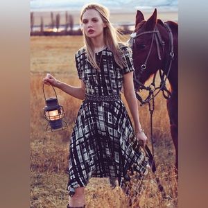 Corey Lynn Calter Painted Plaid Dress